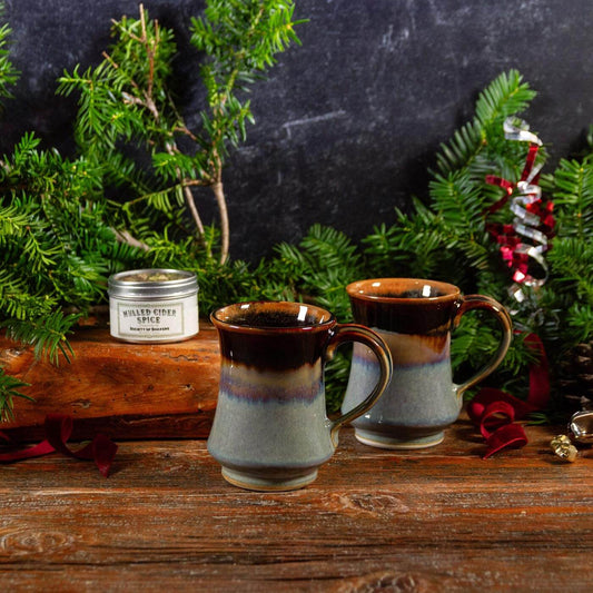 Pairing: (2) Purple Hamada Pedestal Mugs & Maine Made Mulling Spices