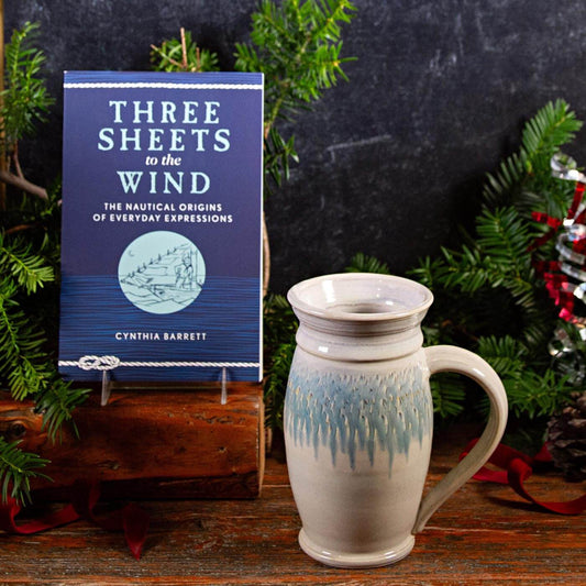 Pairing: Ivory Blue Stein & 3 Sheets To The Wind Book