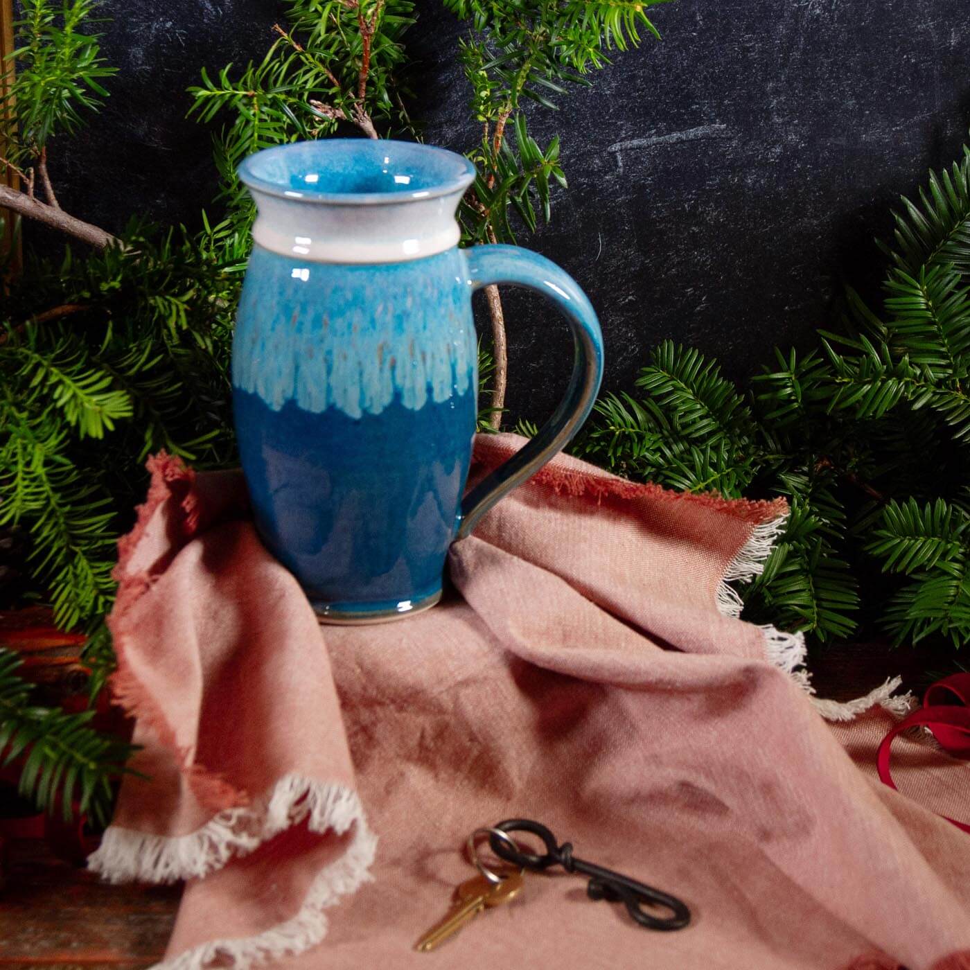 Pairing: Cobalt Stein & Maine Made, Hand-Forged Bottle Opener Keychain