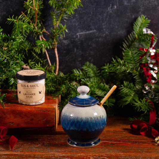 Pairing: Cobalt Sugar Jar & Lavender Sugar