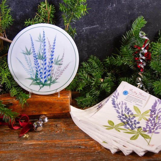 Pairing: Lupine Trivet & Set/4 Maine-Made Napkins by Pretty Flours