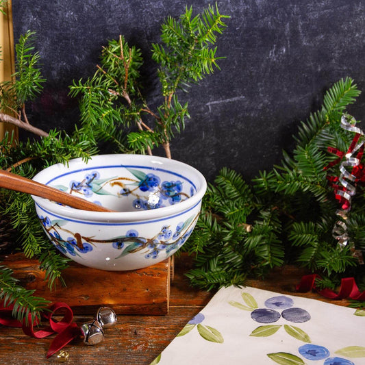 Pairing: Blueberry Med Mixing Bowl & Tea Towel