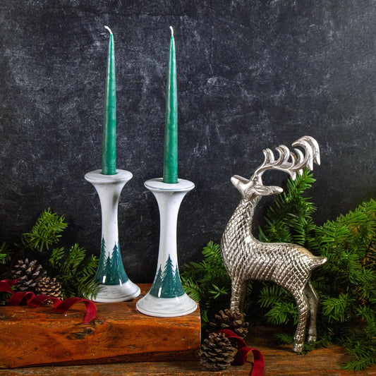 Pairing: Evergreen Candlesticks & Maine Made Candle Tapers