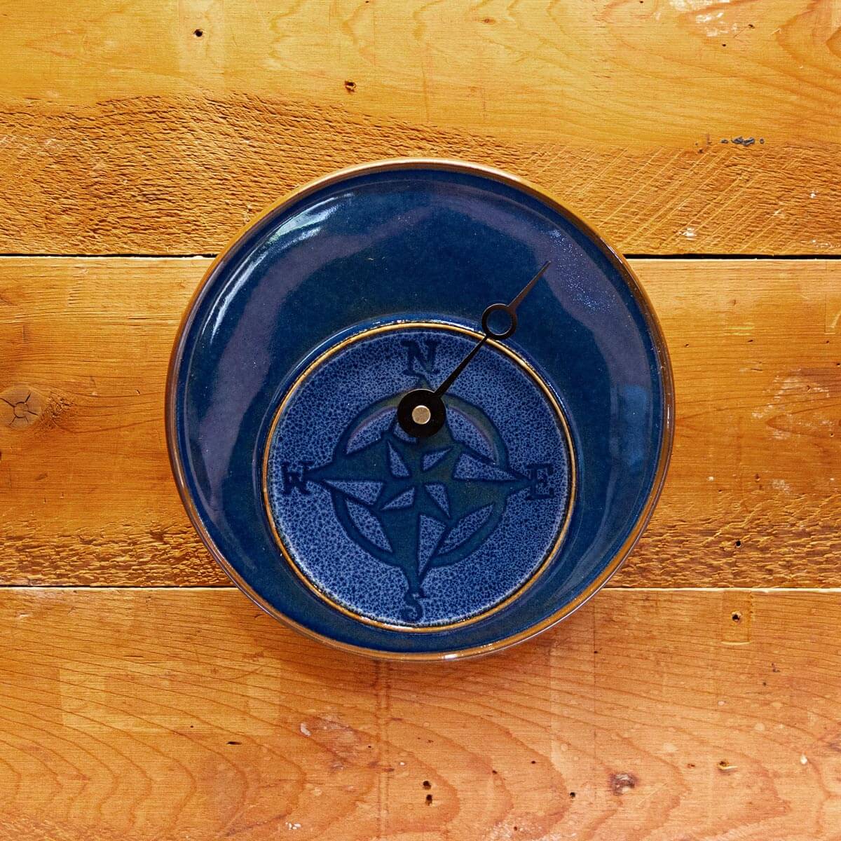 Tide Clock, Blue Compass Rose