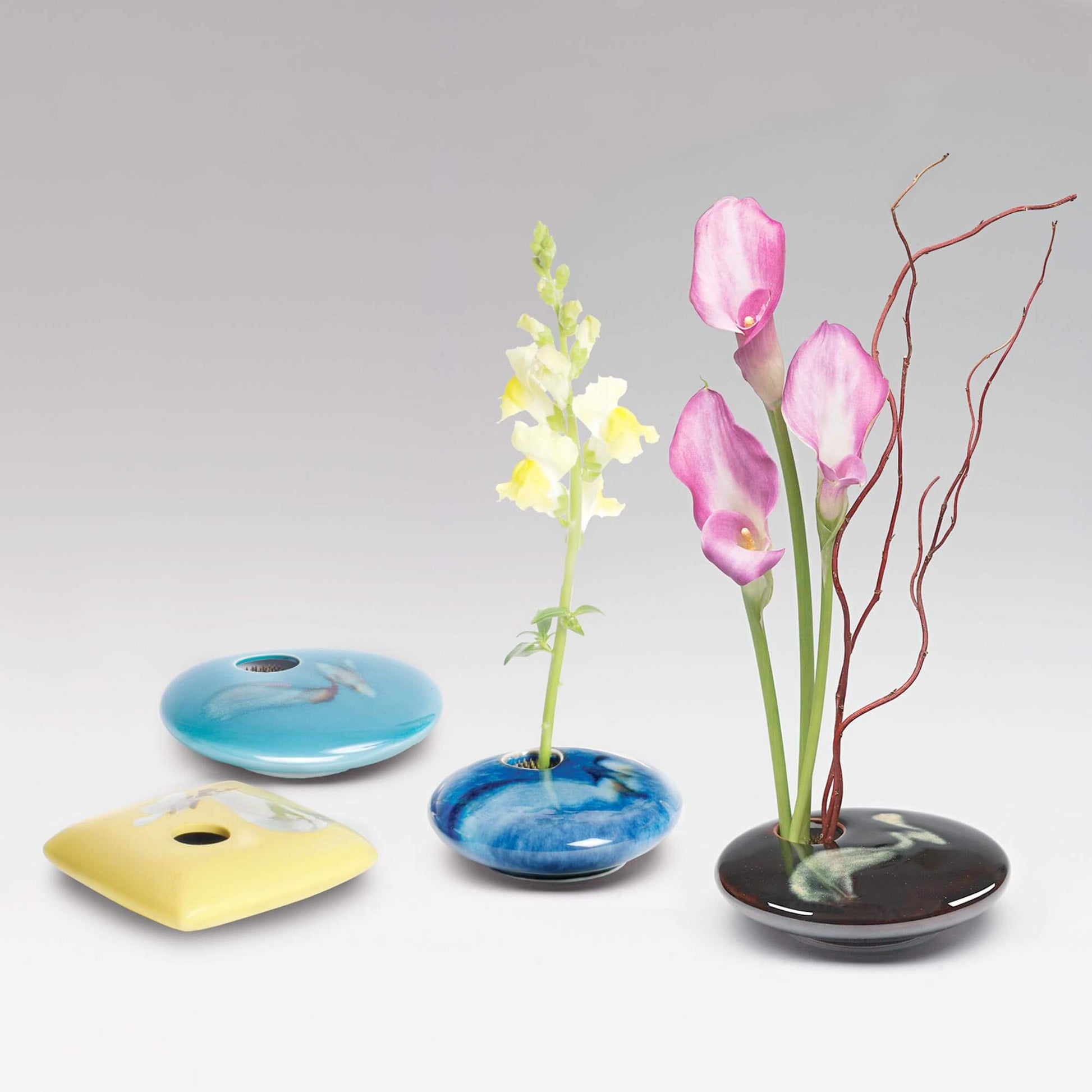 Georgetown Pottery Irregular Ikebana Gift Pack of 4 Vases
