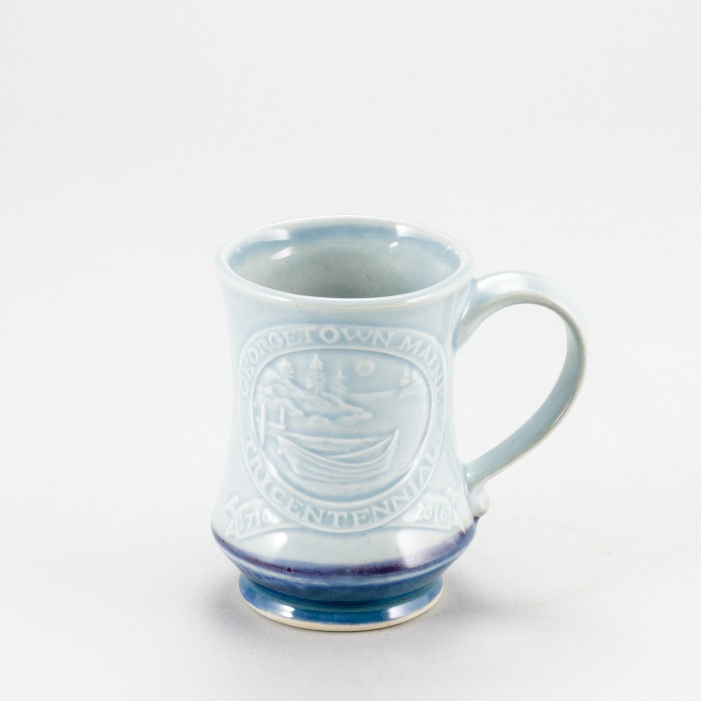 Handmade Georgetown Maine Tricentennial Mug by Georgetown Pottery