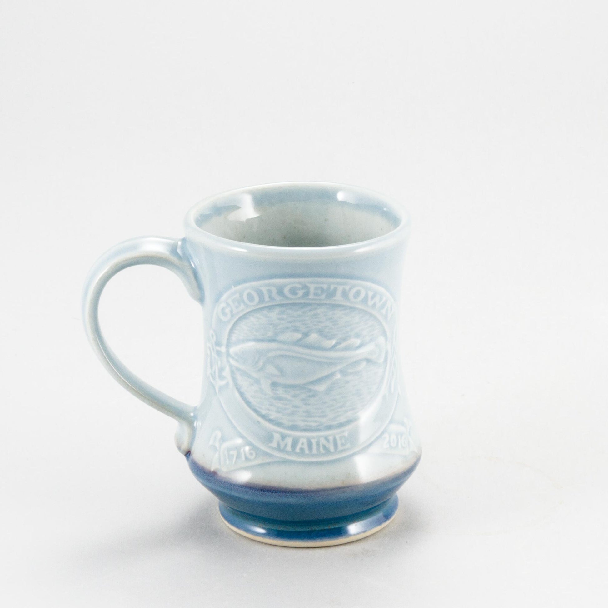 Handmade Georgetown Maine Tricentennial Mug by Georgetown Pottery