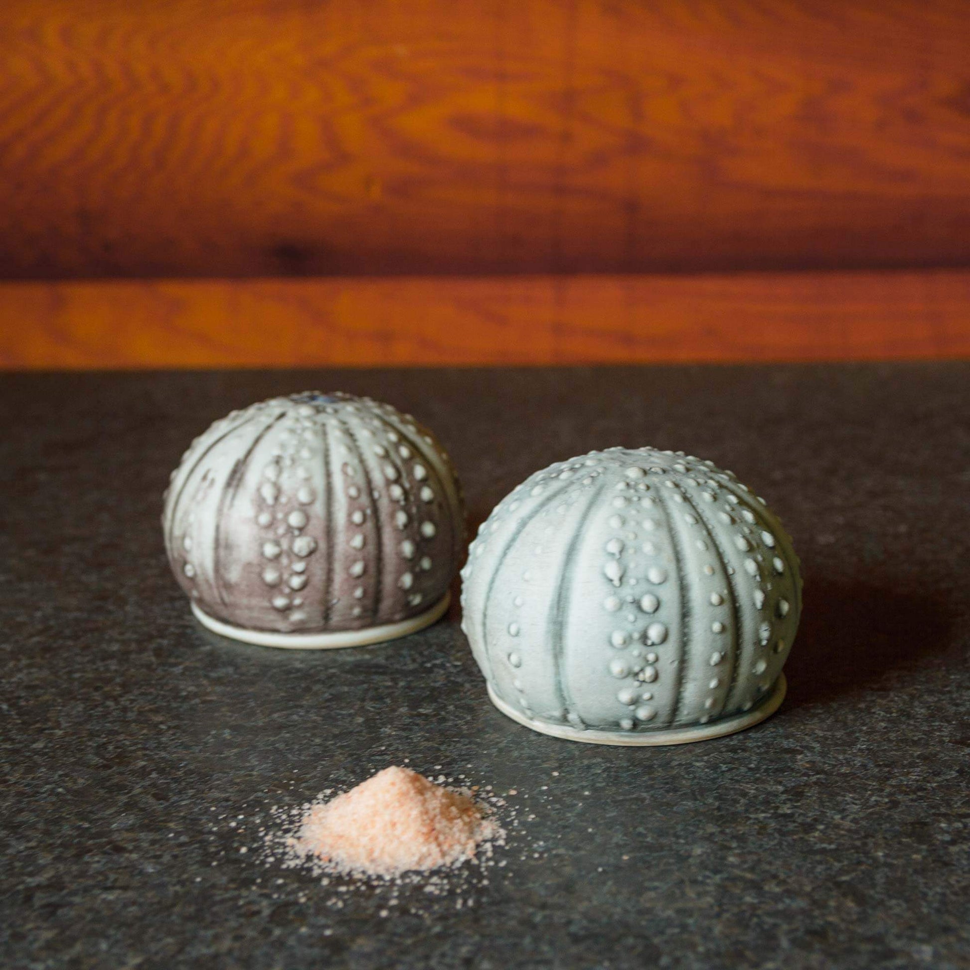 Handmade Salt Urchin Salt Shaker made by Georgetown Pottery in Maine